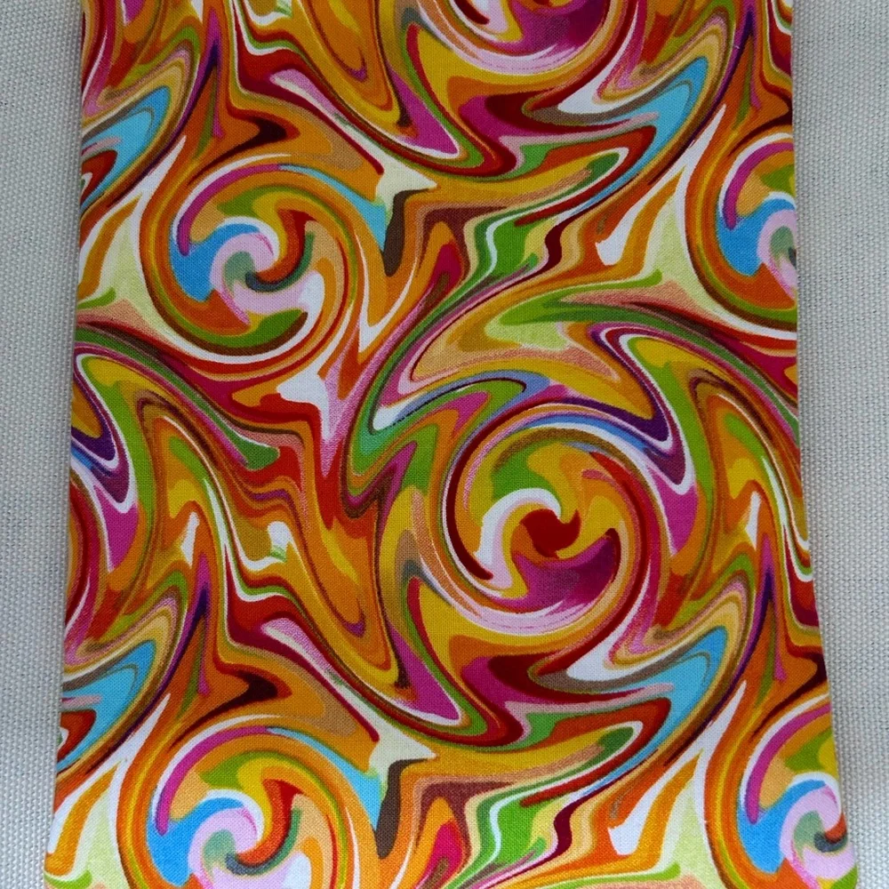 Orange Swirls Padded Sleeve l Kindle l Case l Book cover l Handmade l Cotton